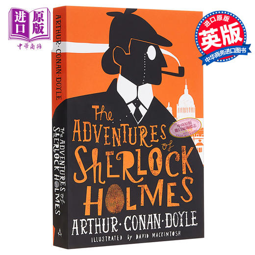 【中商原版】儿童文学经典 福尔摩斯历险记 The Adventures of Sherlock Holmes 儿童插图小说 平装 英文原版 7-12岁 商品图0