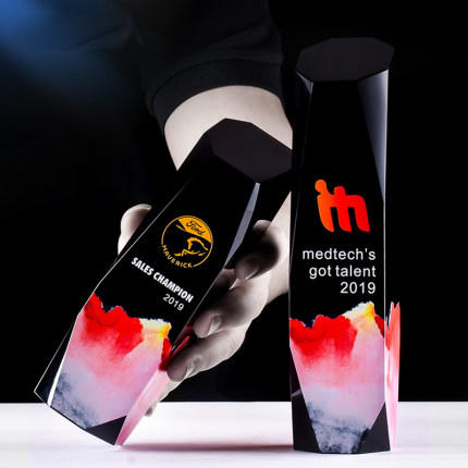 创意水晶奖杯定制荣誉奖牌定做刻字公司团体年会颁奖纪念品制作 商品图1