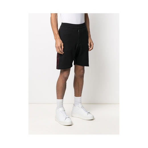 ALEXANDER MCQUEEN 亚历山大·麦昆 休闲短裤 男士 黑色 642668 QQX75 1000 商品图2