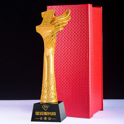 金属奖杯定制爱心天使抗疫医生护士志愿者水晶纪念品定做制作荣誉 商品图4