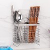 【筷子筒】304不锈钢筷子筒家用筷子桶厨房挂式创意勺子收纳盒筷子笼沥水架 商品缩略图2