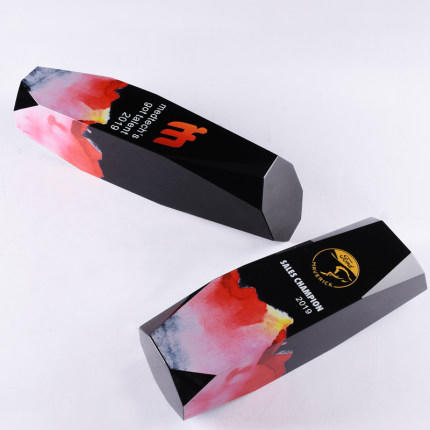 创意水晶奖杯定制荣誉奖牌定做刻字公司团体年会颁奖纪念品制作 商品图2