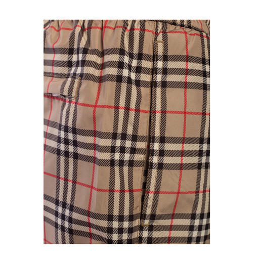 【一】BURBERRY 巴宝莉 男士小码格纹抽绳泳裤 8017295 A7028 商品图3