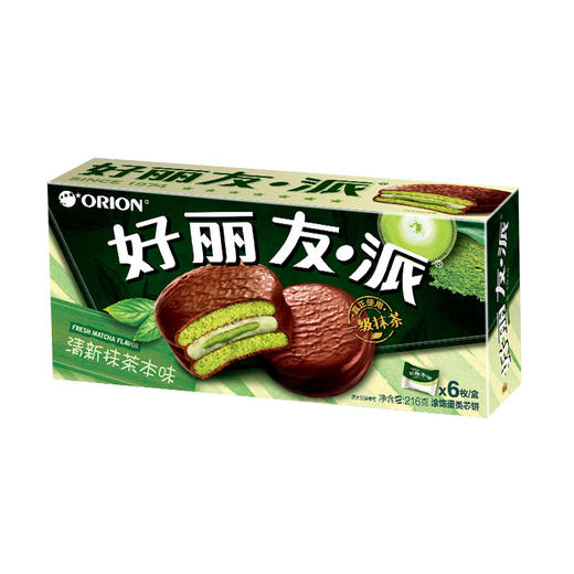 好丽友派清新抹茶本味6枚216g 商品图0