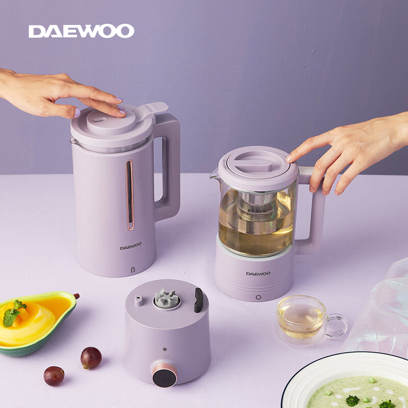 【双杯智能识别】韩国大宇破壁机+养生壶二合一