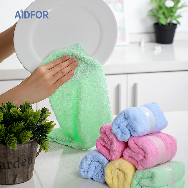 【洗碗不用洗洁精】蔓妮仙卡木纤维小方巾洗碗巾/刷碗布/百洁布，不沾油不掉毛，无需洗洁精，懒人神器（10条/包）