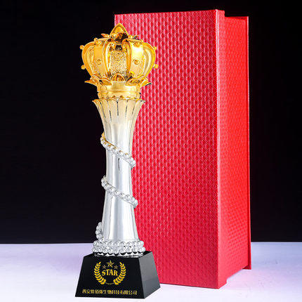 奖杯皇冠团队冠军比赛运动会高档优秀员工颁奖纪念品创意定制定做 商品图4