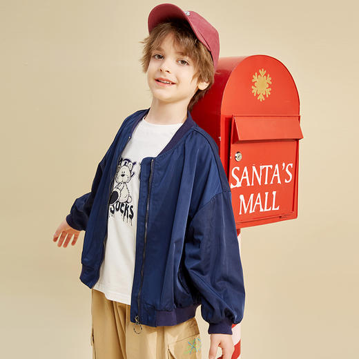 早秋特价龙之涵 中大童休闲棒球服 2021年初秋冬新款外套 亲子款神仙单衣 婴幼儿A类标准 商品图7