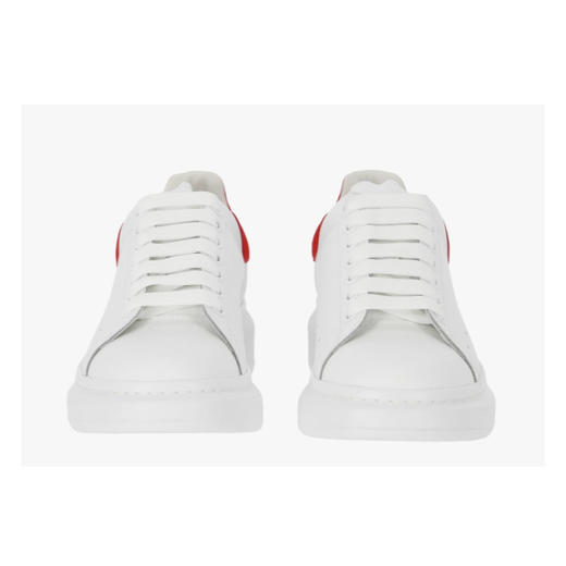 ALEXANDER MCQUEEN 亚历山大·麦昆 男士小牛皮红尾大阔型系带休闲运动鞋 白色 553680 WHGP7 9676 商品图1