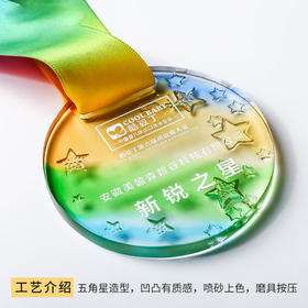水晶奖牌挂牌金牌马拉松定制定做篮球挂牌金银铜金属志愿者纪念品