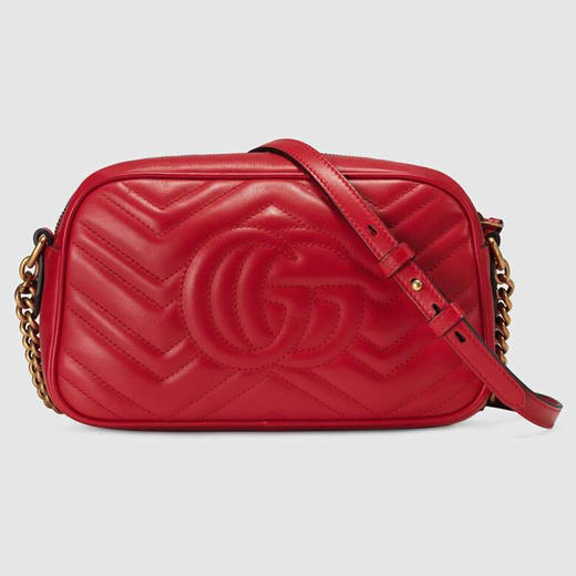 GUCCI 古驰 GG Marmont系列小号绗缝肩背包 447632 DTD1T 6433 商品图2