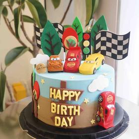 LITTLE WITCH  男宝生日玩具总动员 半翻糖造型奶油霜蛋糕