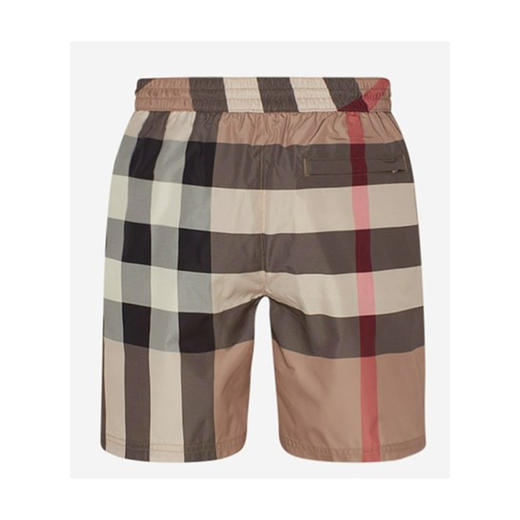 【一】BURBERRY 巴宝莉 男士大号格纹抽绳式游泳裤 格子 8017294 A7028 商品图1