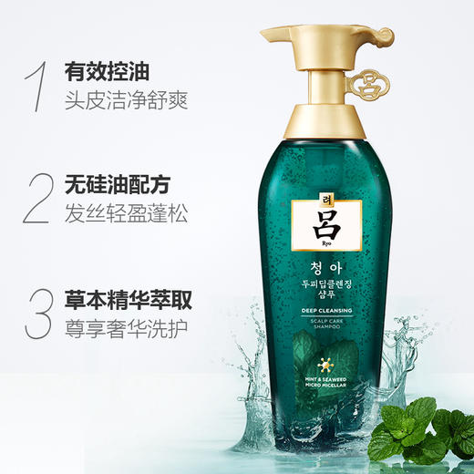 【中欧班列精选】DR绿吕无硅油蓬松控油清香去屑洗发水护发素400ml\550ml 商品图1