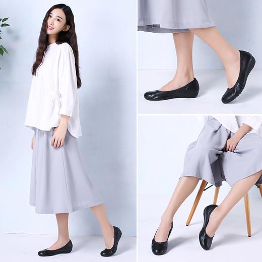舒适简约日本制单品OL软底单鞋 商品图1