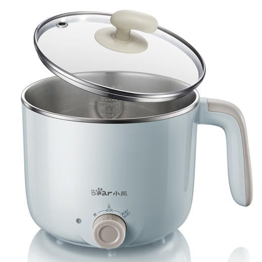 小熊（Bear）电煮锅小电锅电火锅多功能迷你电热锅宿舍锅1.2L DRG-C12R5 商品图1