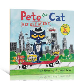 英文原版 Pete the Cat: Secret Agent 皮特猫：特工 平装绘本 儿童英语入门学习启蒙阅读图画故事书