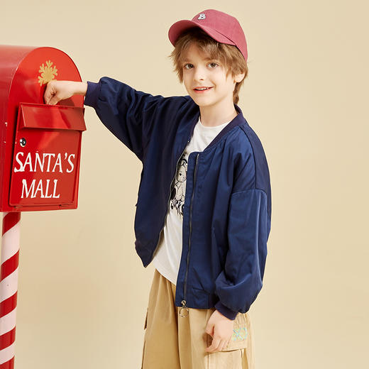 早秋特价龙之涵 中大童休闲棒球服 2021年初秋冬新款外套 亲子款神仙单衣 婴幼儿A类标准 商品图0