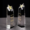 五角星奖杯水晶定制定做卓越之星新款优秀员工颁年会奖牌创意刻字 商品缩略图2