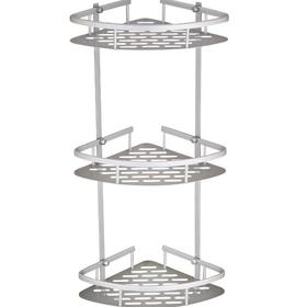 【储物架】*三层角架卫生间置物架墙壁置物架卫浴浴室三角架洗澡间置物架