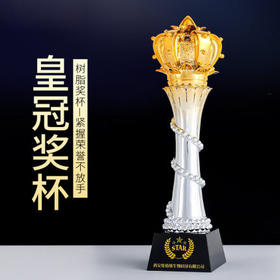 奖杯皇冠团队冠军比赛运动会高档优秀员工颁奖纪念品创意定制定做