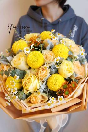 「小花花」黄色系 圆形包装