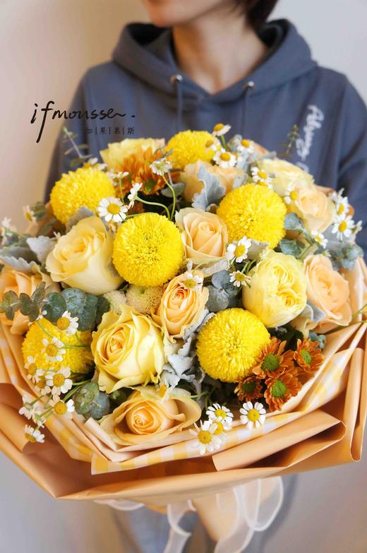 「小花花」黄色系 圆形包装 商品图0