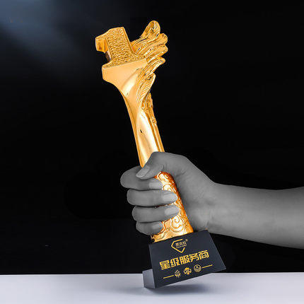 金属奖杯定制爱心天使抗疫医生护士志愿者水晶纪念品定做制作荣誉 商品图2