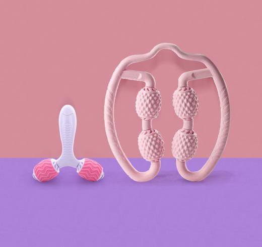 JJYOGA环形夹小腿多功能按摩器肌肉放松消除滚轮轴泡沫轴 商品图0