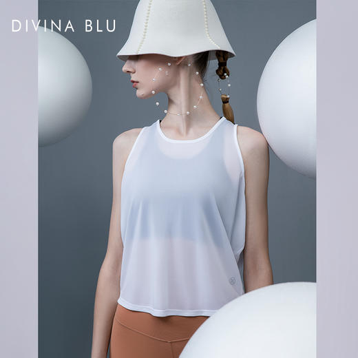 迪唯纳巴黎系列瑜伽背心【巴黎外搭13】（无胸垫）（售后说明：收货15天内支持调换货） 商品图2