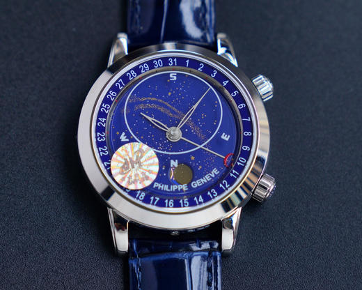 PP百达翡丽‮空星版级升‬5102天月款‮内日‬瓦苍‮列系穹‬你可想象‮空星把‬佩戴在腕上吗？ 商品图0