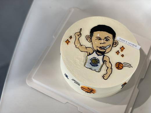 库里手绘奶油生日蛋糕 商品图1