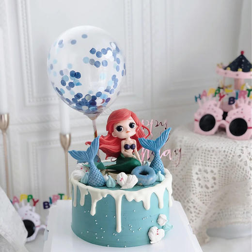 【美人鱼公主】-女孩生日蛋糕/儿童蛋糕 商品图4