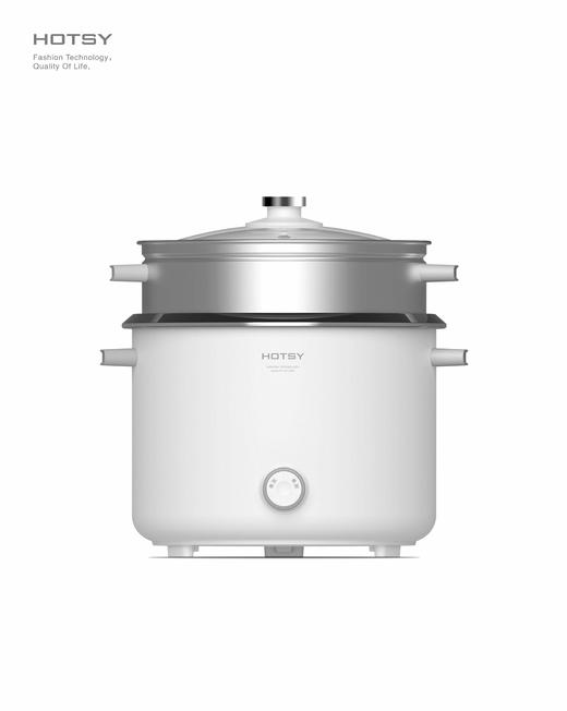 hotsy电饭煲智能家用多功能 4升L大容量煮饭带蒸笼电饭锅 HOTSY HOT-Z40 商品图0
