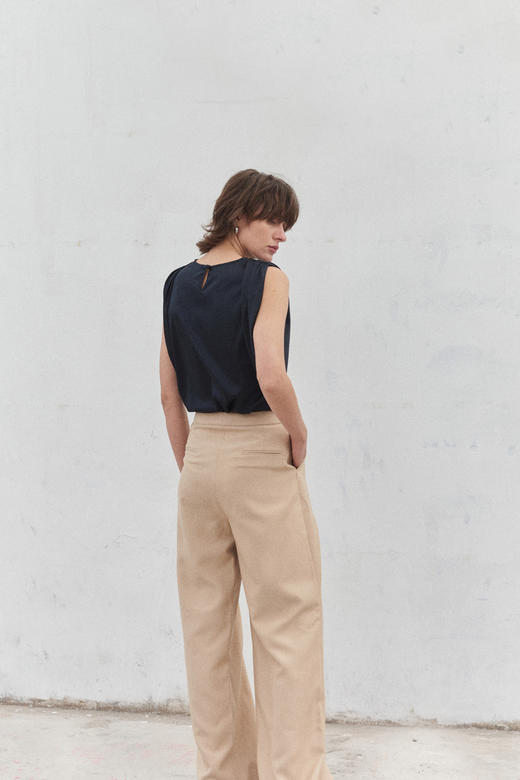 Viktoria Chan | SS21068 Bea pleated trousers [长裤] 商品图5