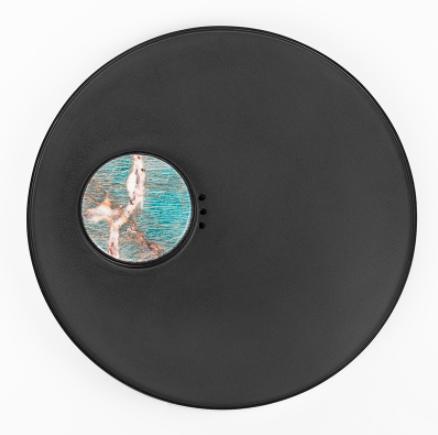 原创天然奢石整块乌金石茶盘家用小型湿泡台简易排水式石头小茶台大者06亚马逊绿 商品图4