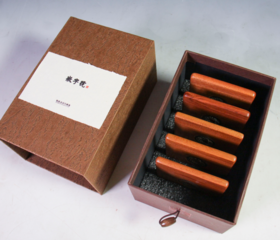 方形-五帝铜钱杯垫套装