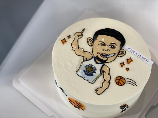 库里手绘奶油生日蛋糕 商品图0