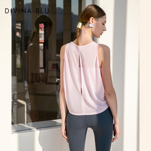 迪唯纳巴黎系列瑜伽背心【巴黎外搭13】（无胸垫）（售后说明：收货15天内支持调换货） 商品图1