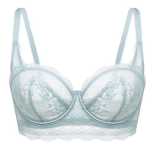 法式内衣女 婚纱·蜜语蕾丝阳台罩杯超薄性感结婚婚纱款上托大胸显小文胸HSIA遐 商品图5