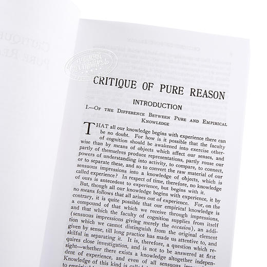 【中商原版】康德：纯粹理性批判 英文原版 Critique of Pure Reason 西方哲学 Immanuel Kant 商品图3