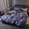 日式素色四件套床单被套棉三件套床上用品简约风床笠款 商品缩略图10