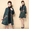 FLOF-A940-6837新款时尚优雅气质宽松中长款绣花外套 商品缩略图2