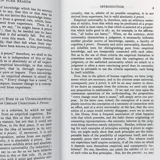 【中商原版】康德：纯粹理性批判 英文原版 Critique of Pure Reason 西方哲学 Immanuel Kant 商品图7