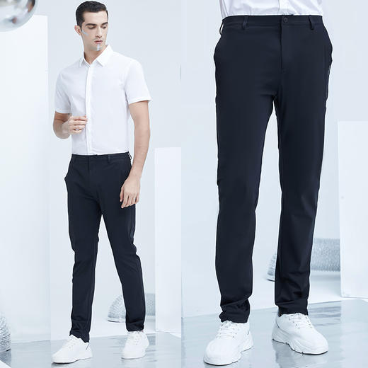 Supield素湃凉感休闲裤男高弹力长裤透气商务男裤子夏季薄款 商品图3