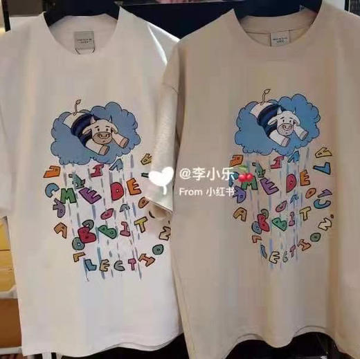 清仓特价 ADLV奶牛涂鸦短袖 T恤 商品图0