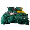 日式素色四件套床单被套棉三件套床上用品简约风床笠款 商品缩略图4