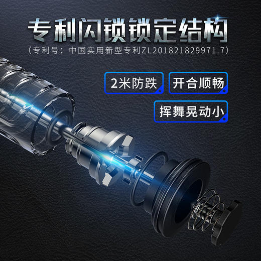 纳丽德（NEXTORCH）19英寸带灯快客勤务棍机械甩棍车载防身武器合法用品武器 商品图2