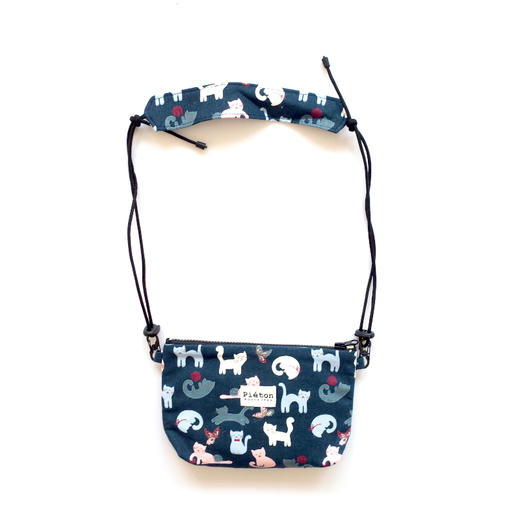 HUJI祤集pieton斜挎包插画小猫戏球 商品图1