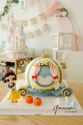 「女孩」白雪公主 南瓜车 迪士尼